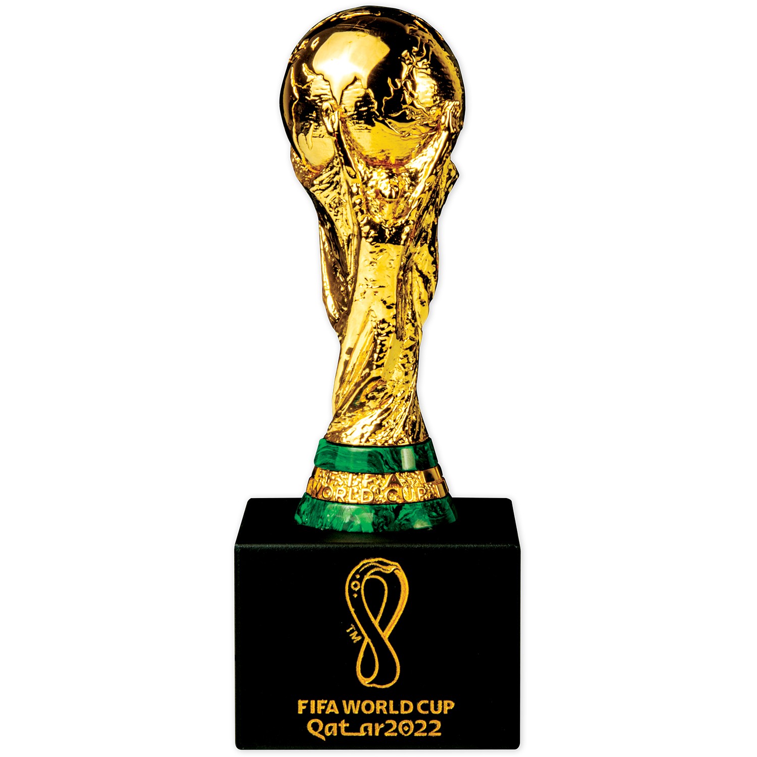 2022 Qatar FIFA World Cup Gold-Plated 1 Kilo Silver Trophy