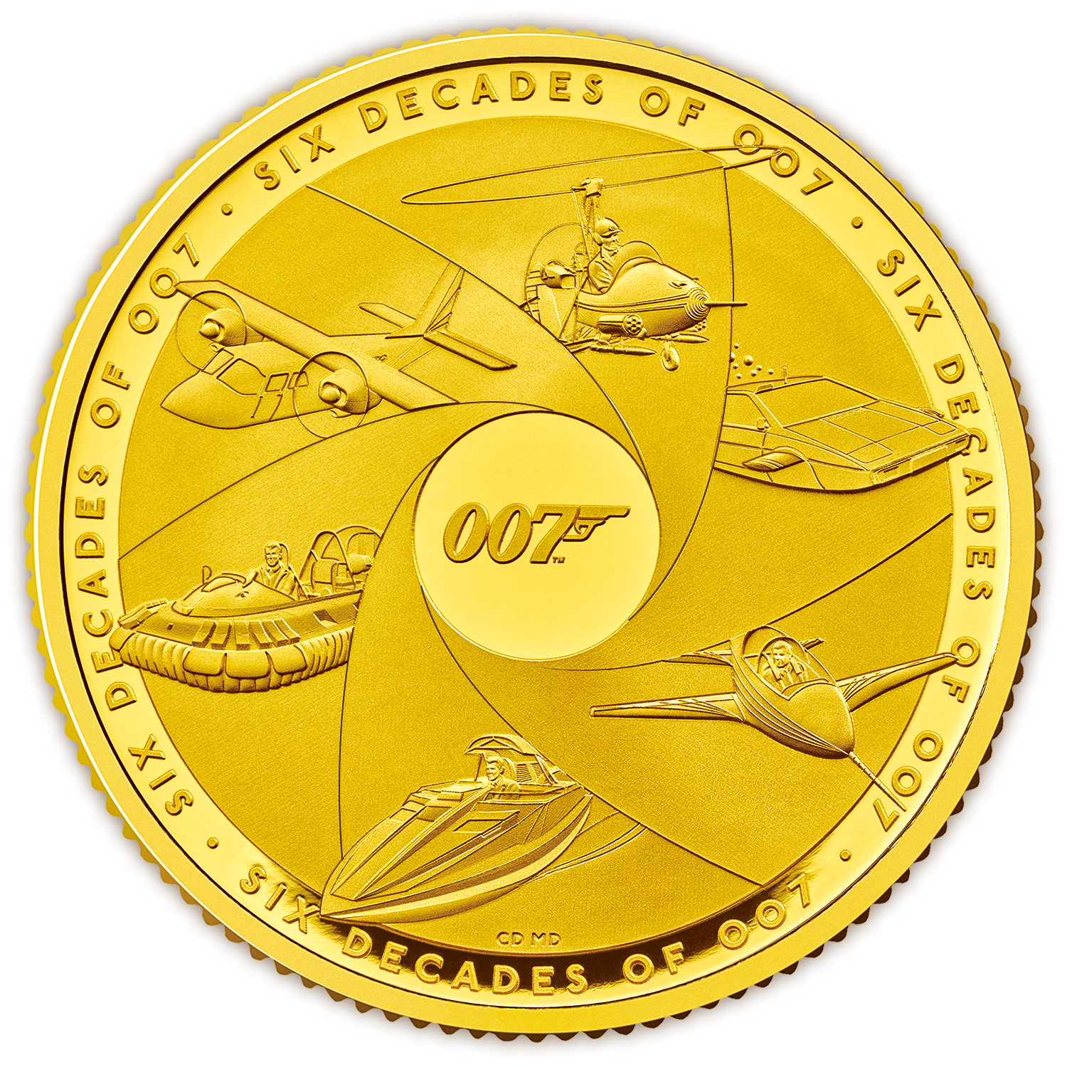 2024 UK Six Decades of 007 - The Completer 2oz Gold Proof